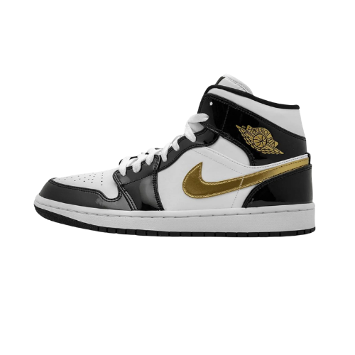 Jordan 1 Patent Black Metalic Gold